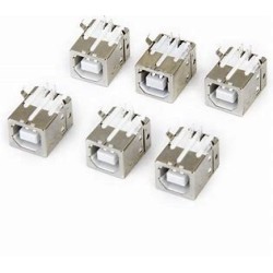 USB type B female connector