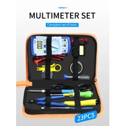 JCD Kit fer à souder avec multimètre numérique