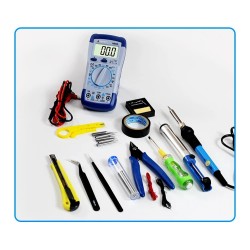 JCD Kit fer à souder avec multimètre numérique