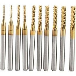 Box of 10 drill bits 0.8-3mm