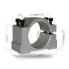 Pince 52mm pour moteur cnc