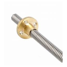 40 cm long and 8mm diameter threaded rod with nut