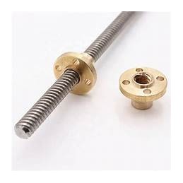 40 cm long and 8mm diameter threaded rod with nut