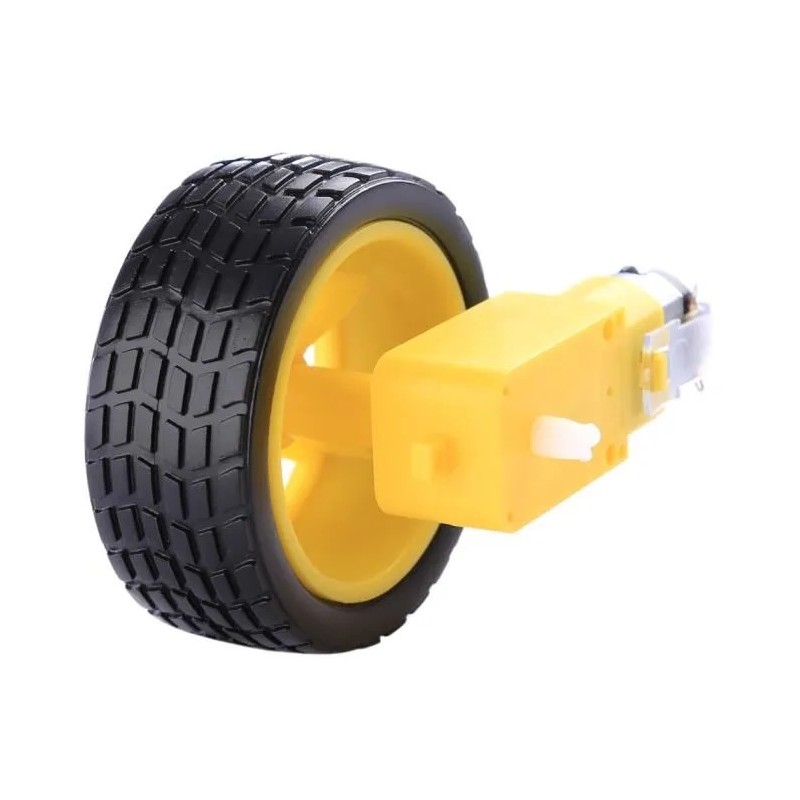 Motor and 60 mm wheel for smart car chassis