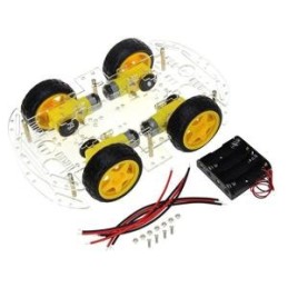 Motor and 60 mm wheel for smart car chassis