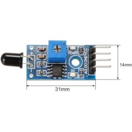 4-pin IR flame sensor module