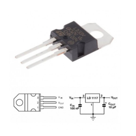 3.3V Voltage Regulator 950mA LD1117V33 (LD33V)