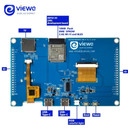 Carte de développement HMI ESP32 LVGL WIFI & BLES Module TFT à affichage graphique LCD RVB Écran d'affichage intelligent