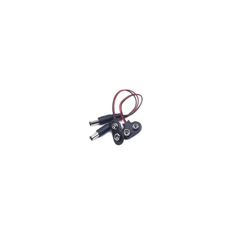 9V battery clip to male DC adapter for Arduino Uno R3