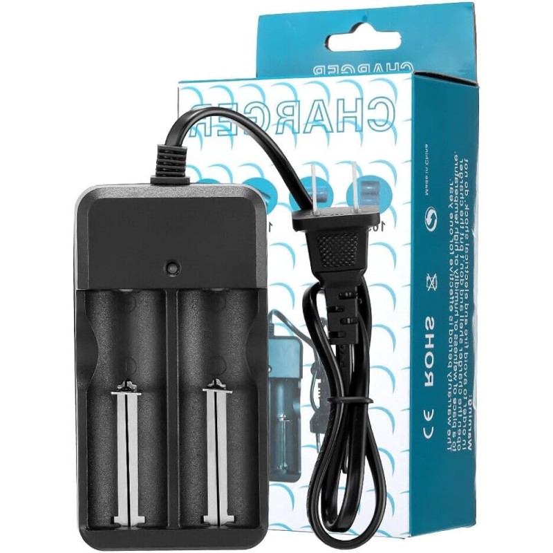 Chargeur pour batteries Li-ion, modèle MD-282A 18650 16340 26650 14500 Chargeur de batterie universel