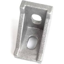 20x20 gusset bracket in Zn alloy, triangular structure for reinforcing aluminum profiles