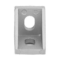 20x20 gusset bracket in Zn alloy, triangular structure for reinforcing aluminum profiles