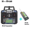 Radiocommande Flysky FS-i6 FS I6 2.4G 6ch avec récepteur FS-iA6 ou IA6B, idéale pour hélicoptère RC, avion, drone, quadcopter