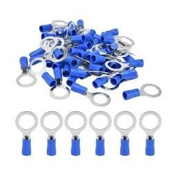 Pre-insulated ring crimp terminals, wire connector in electronics