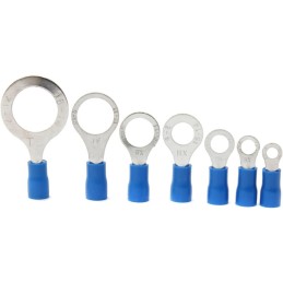 Pre-insulated ring crimp terminals, wire connector in electronics