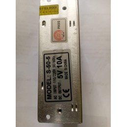 Alimentation 5V 10A 50W (AC 110/220V), modèle S-50-5