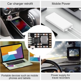 Chargeur de batterie Li-ion 2 A 5 V, module de décharge 3,7 V 4,2 V, carte de charge et d'amplification