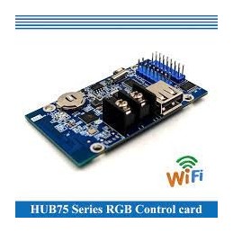 Carte de contrôle Wi-Fi Huidu HD-WF2 / HD-WF1 pour écran LED couleur, idéale pour enseignes, panneaux publicitaires