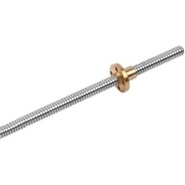 95cm  long and 8mm diameter threaded rod with nut