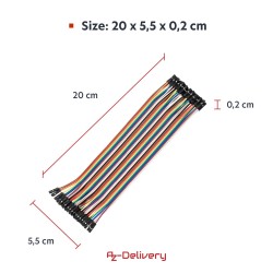 Jumper MM Male Male 20 Cm Connection Wire Strip