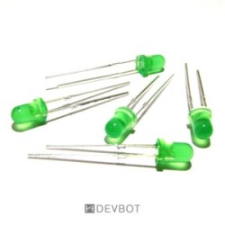 Diodes LED 3MM Green