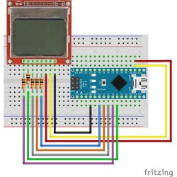 Nokia 5110 LCD Display for Arduino - 84x48 pixels